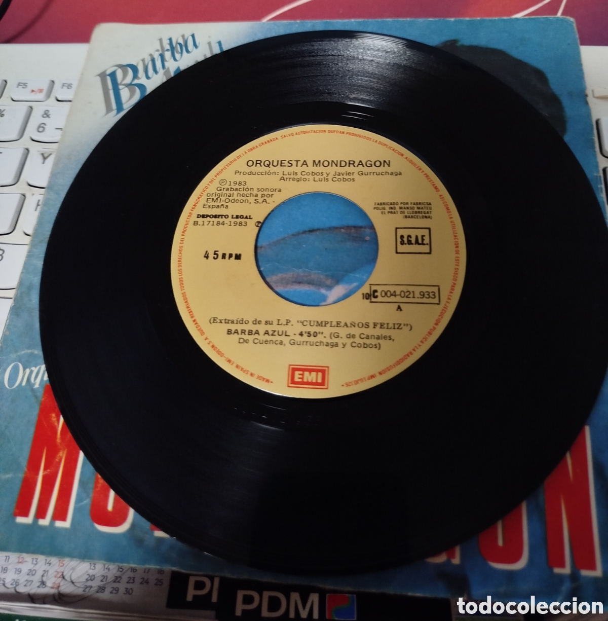 Discos de vinilo: Orquesta Mondrag&oacute;n - barba azul - Foto 2