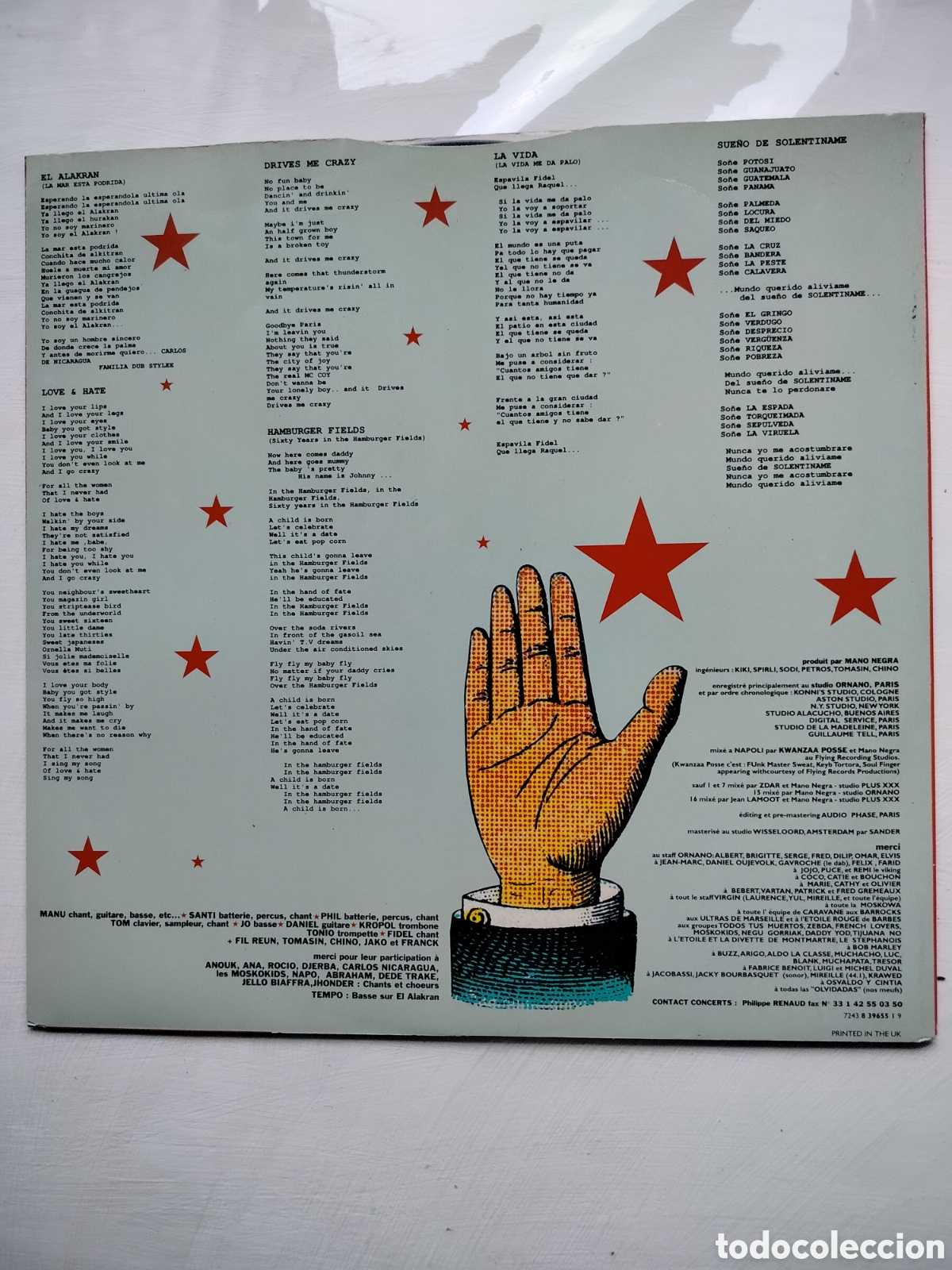 Discos de vinilo: Mano Negra LP Casa Babylon - Foto 3