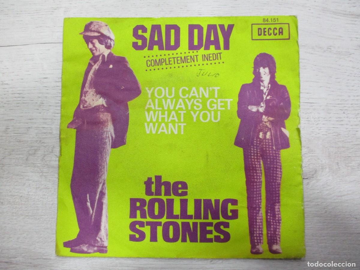 Discos de vinilo: DISCO SINGLE - SAD DAY - ROLLING STONES - INEDITO - Foto 1