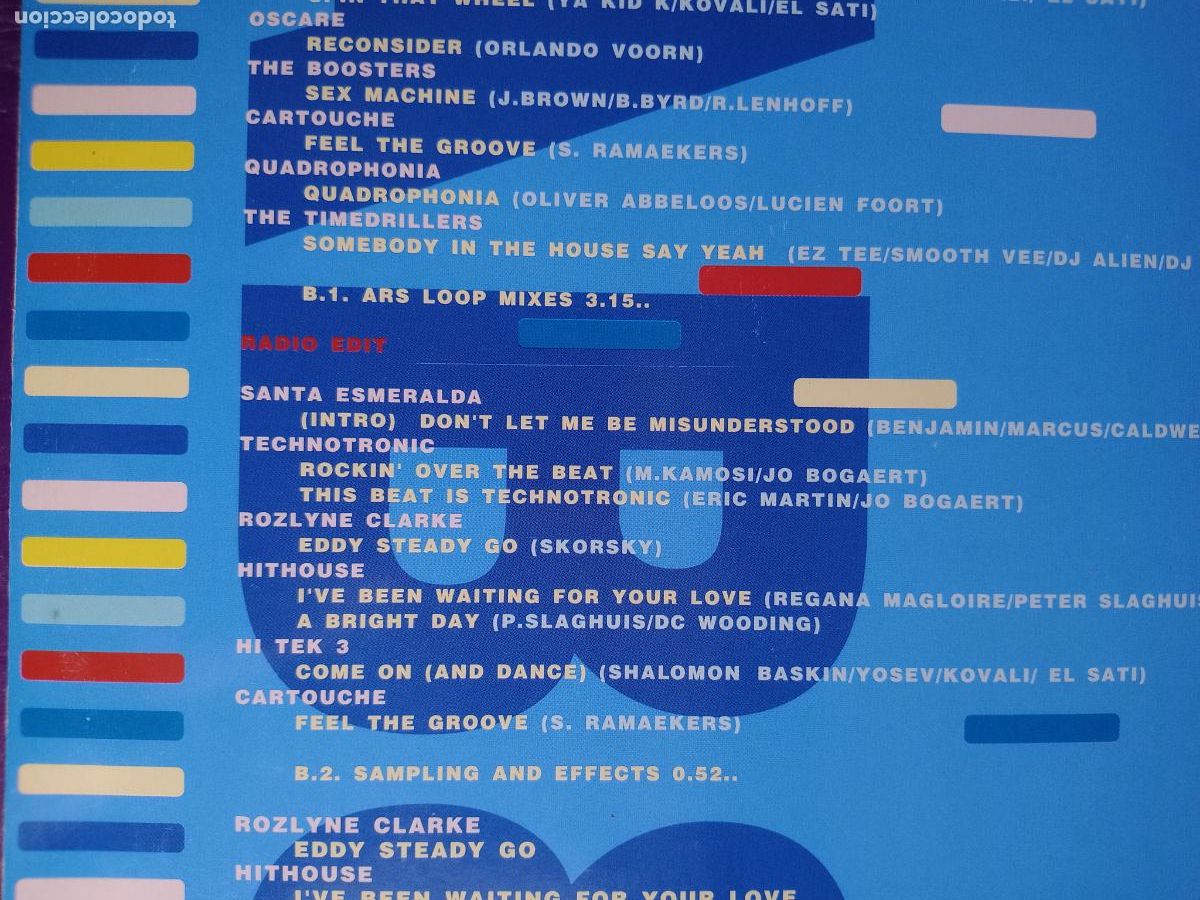 Discos de vinilo: Non Stop Loop Mix -LP ARS STUDIO 57 1991 - TECHNO, ELECTRONICA, HOUSE, - SIN USO - Foto 4