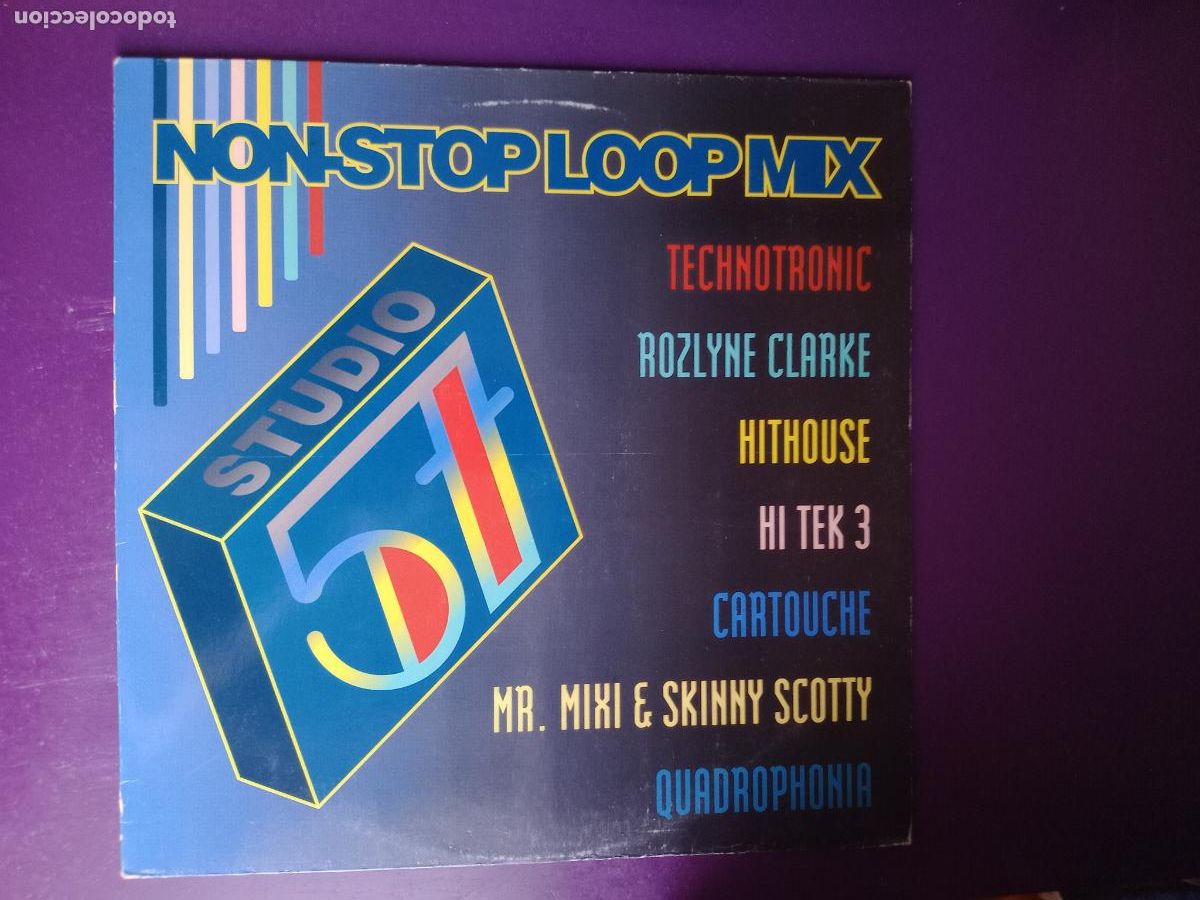 Discos de vinilo: Non Stop Loop Mix -LP ARS STUDIO 57 1991 - TECHNO, ELECTRONICA, HOUSE, - SIN USO - Foto 1