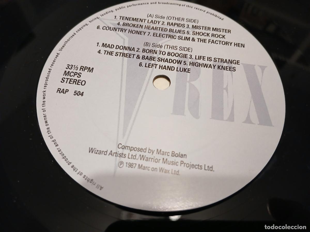 Discos de vinilo: T. Rex &ndash; Tanx- (1987) LP disco vinilo - Foto 3