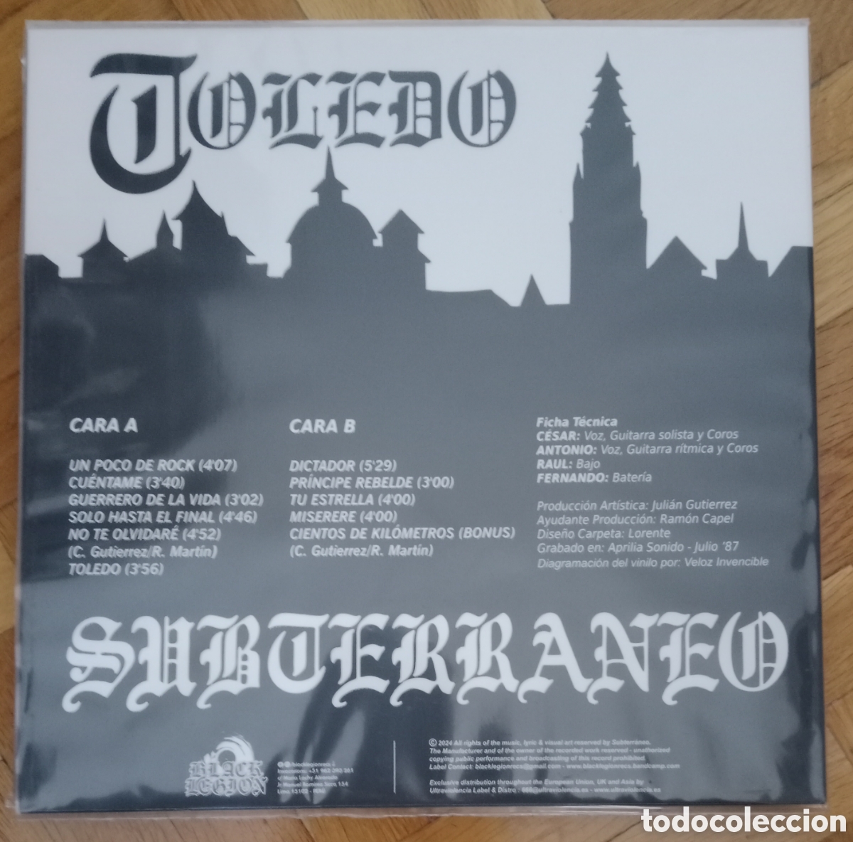 Discos de vinilo: Toledo - Subterr&aacute;neo Lp - Foto 2