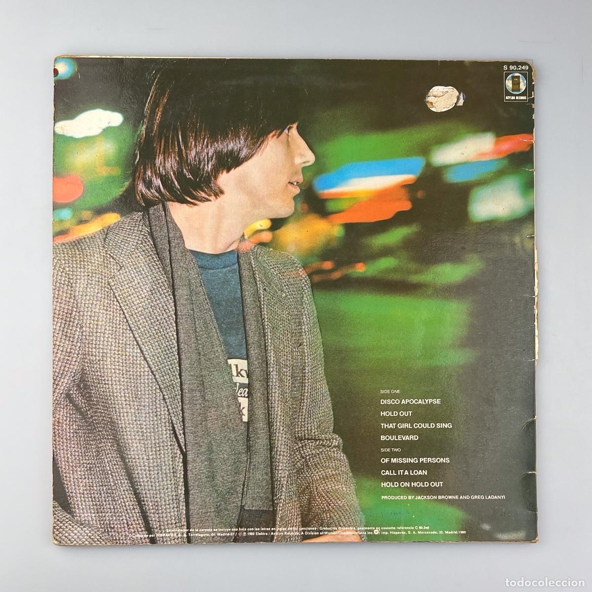 Discos de vinilo: LP. Jackson Browne. Hold Out (G+/VG) - Foto 2