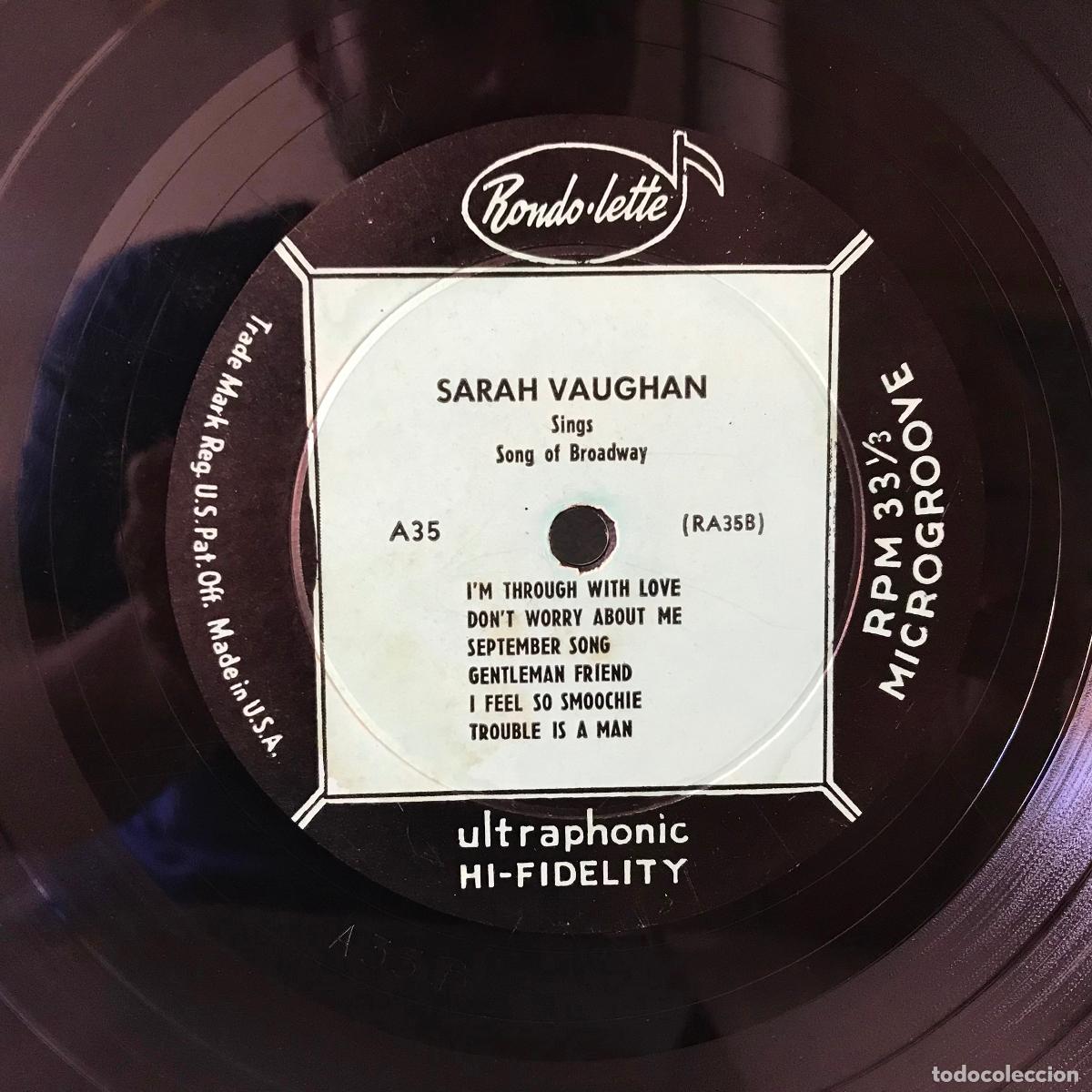 Discos de vinilo: Sarah Vaughan. U.S.A. 1955 - Foto 3