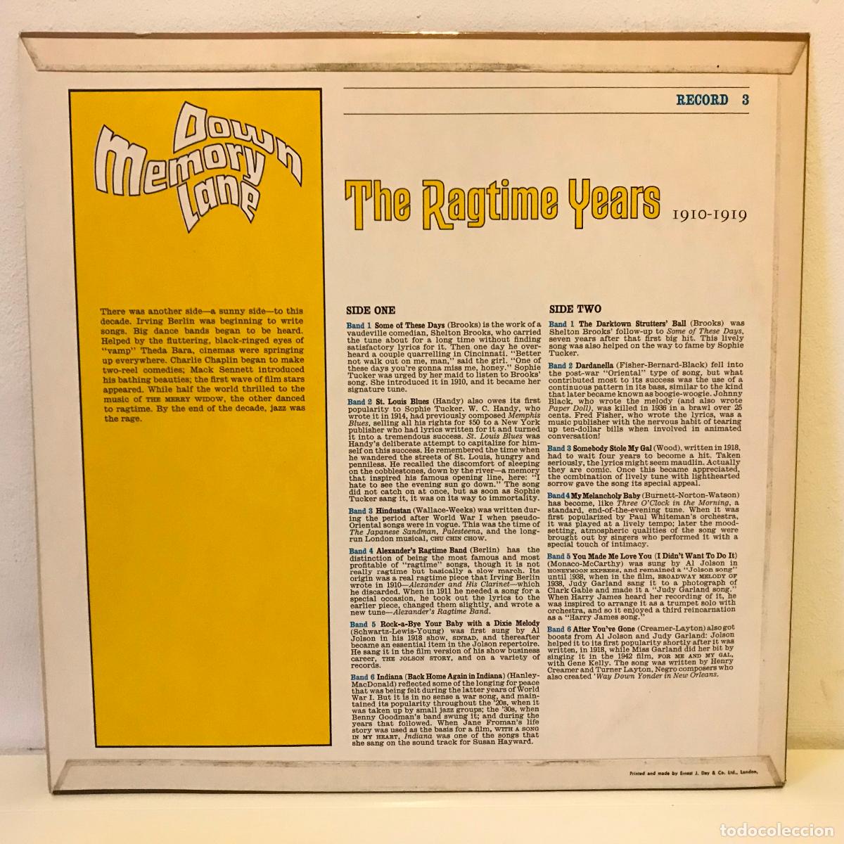 Discos de vinilo: The Ragtime Years 3. 1910-1919. - Foto 2