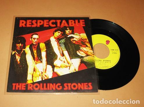 Discos de vinilo: THE ROLLING STONES - RESPECTABLE - SINGLE - 1978 - IMPORT - Foto 1