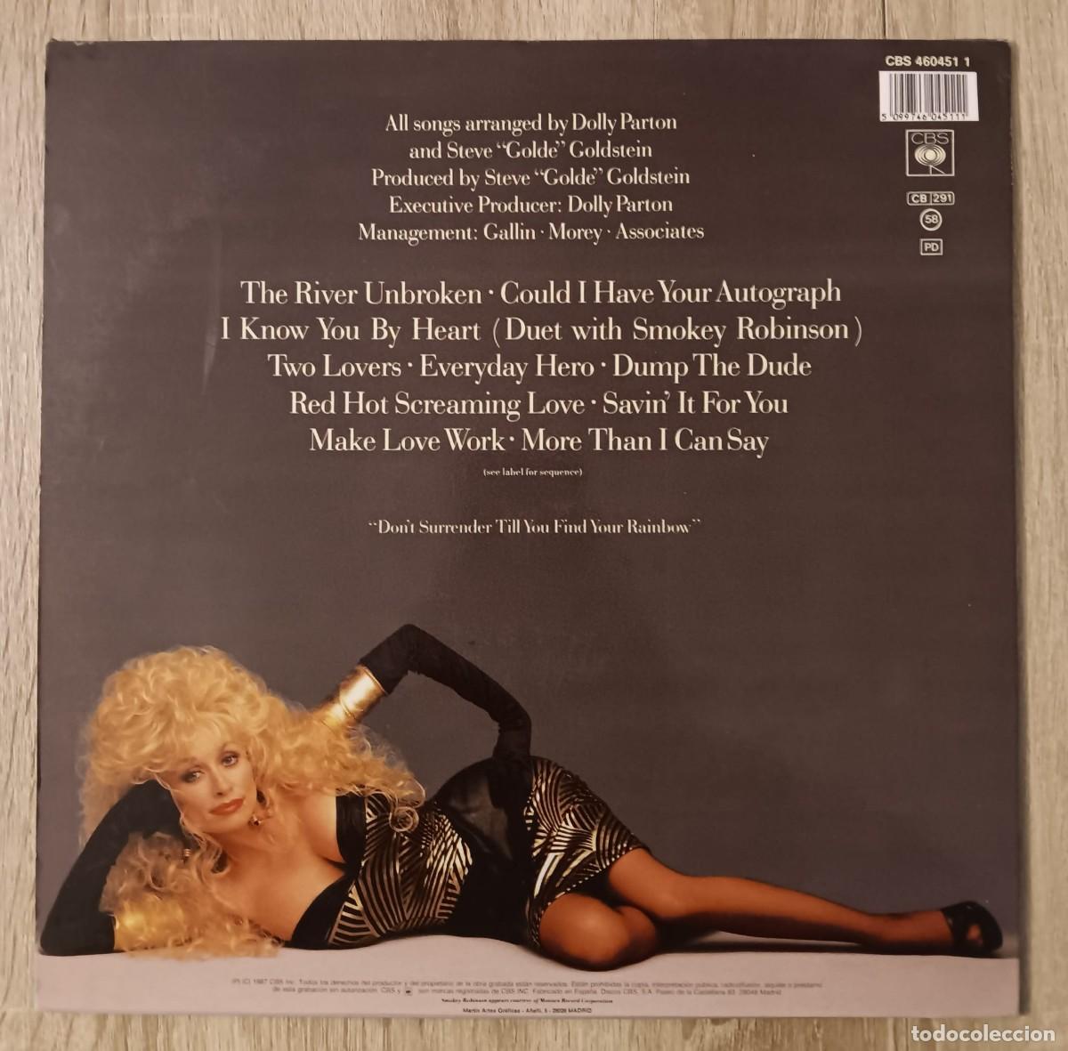 Discos de vinilo: DISCO VINILO LP DOLLY PARTON RAINBROW CBS 1987 - Foto 4