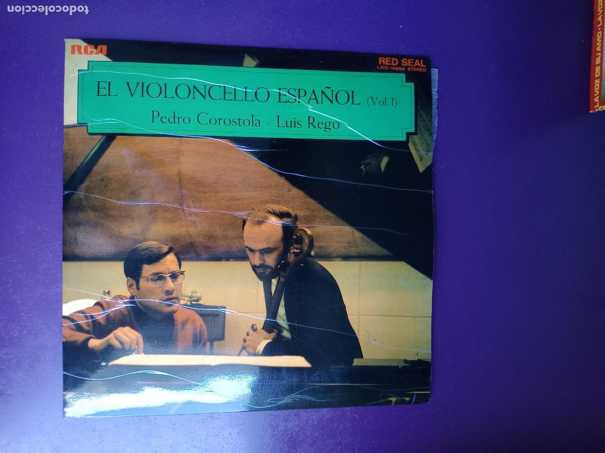 Dischi in vinile: EL VIOLONCELLO ESPA&Ntilde;OL VOL.1 - COROSTOLA. LUIS REGO - LP RCA 1971 - CELLO - CASSADO, HALFFTER, FALLA