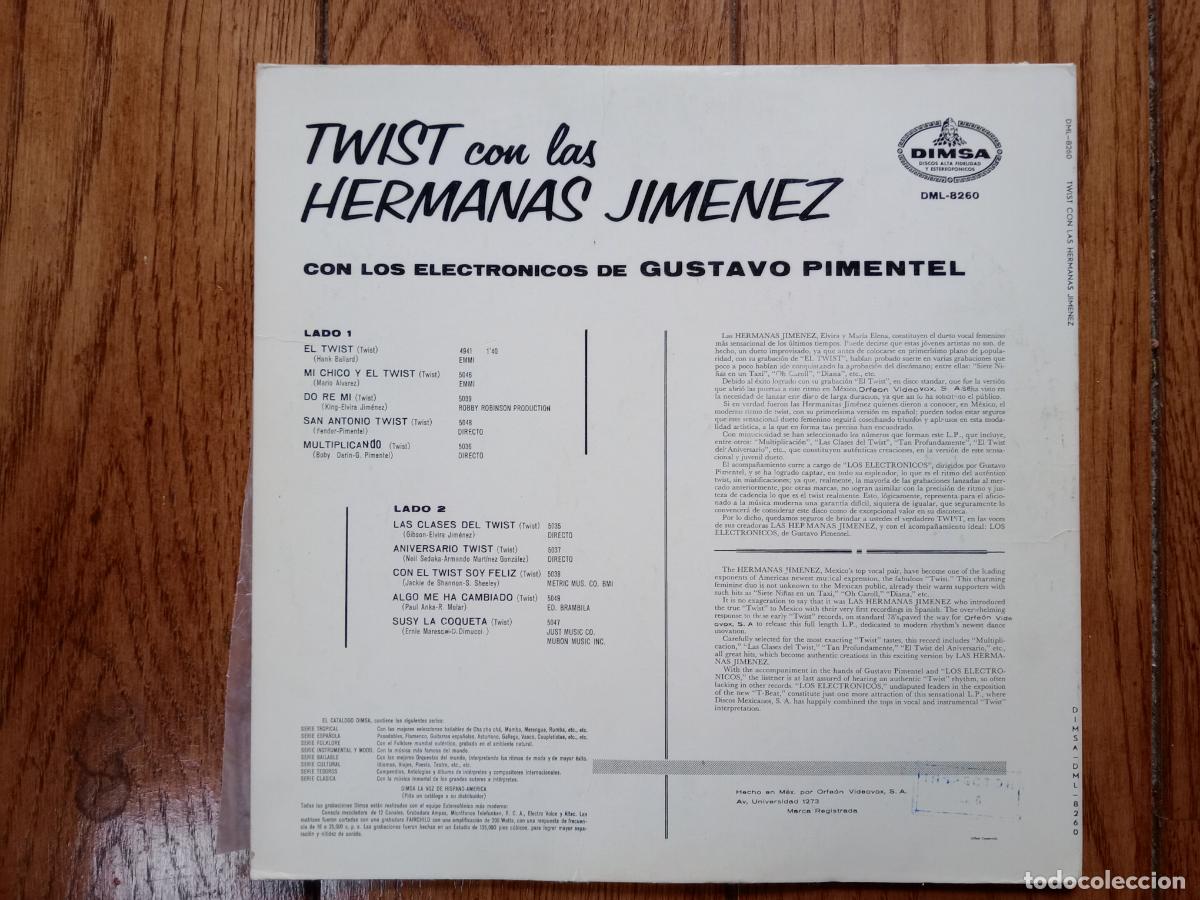 Discos de vinilo: Hermanas Jim&eacute;nez - twist - Foto 2