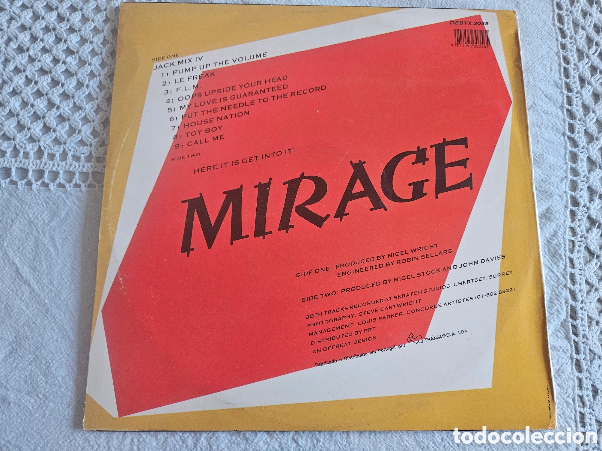 Discos de vinilo: Maxi single JACK MIX IV MIRAGE - Foto 3