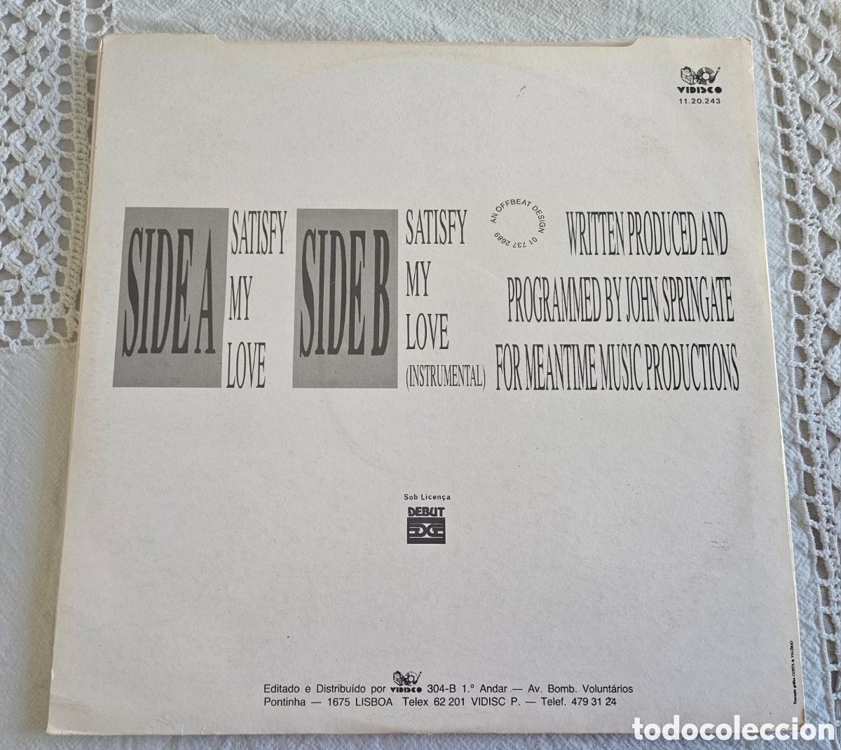 Discos de vinilo: Maxi Single X Y & Z Satisfy my love - Foto 3