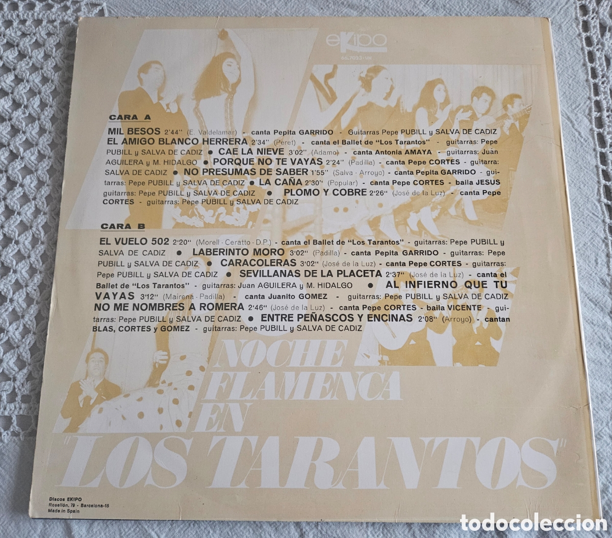 Discos de vinilo: Noche flamenca en los tarantos - Foto 3