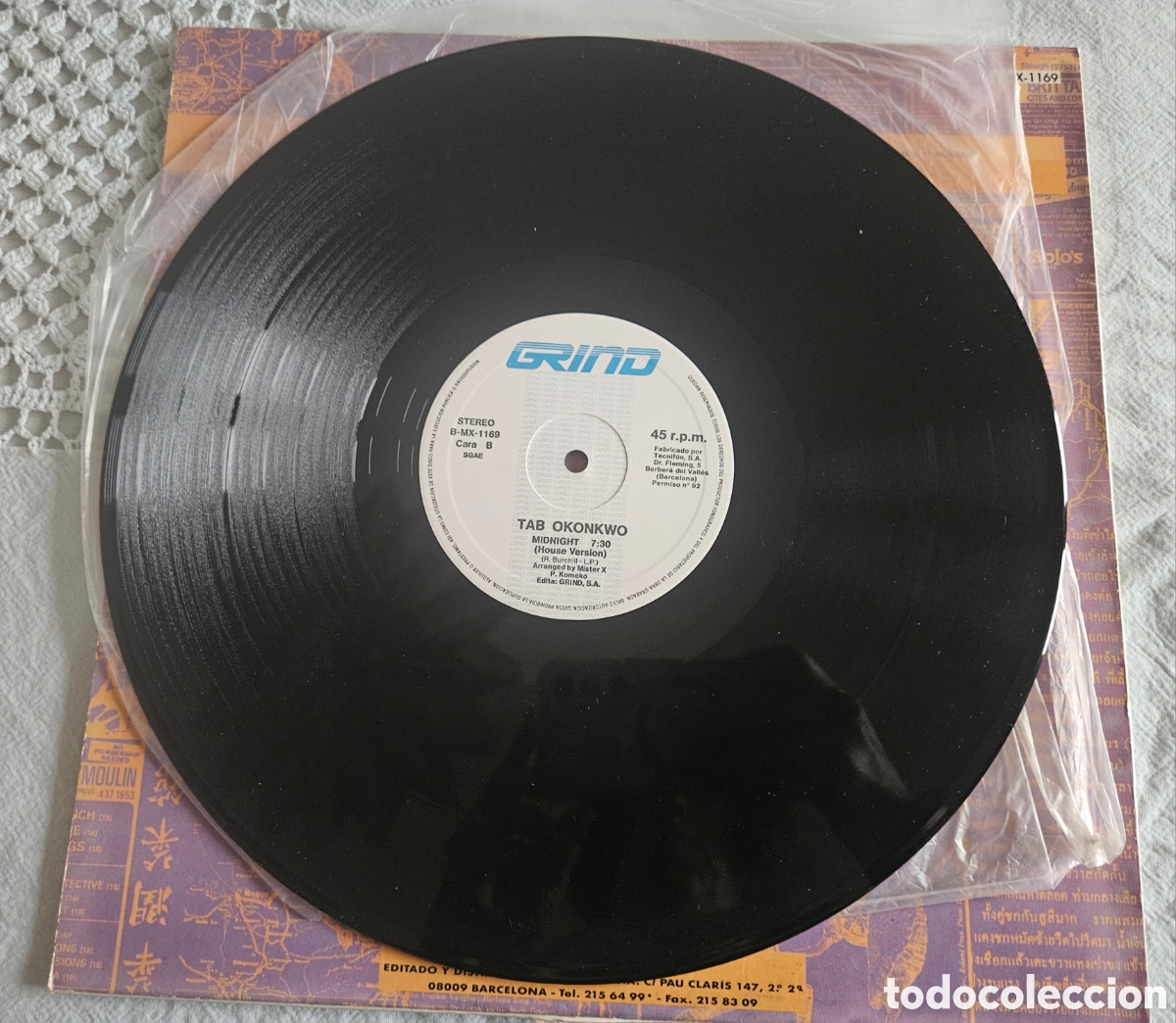 Discos de vinilo: TAB OKONKWO MIDNIGHT Maxi single - Foto 2