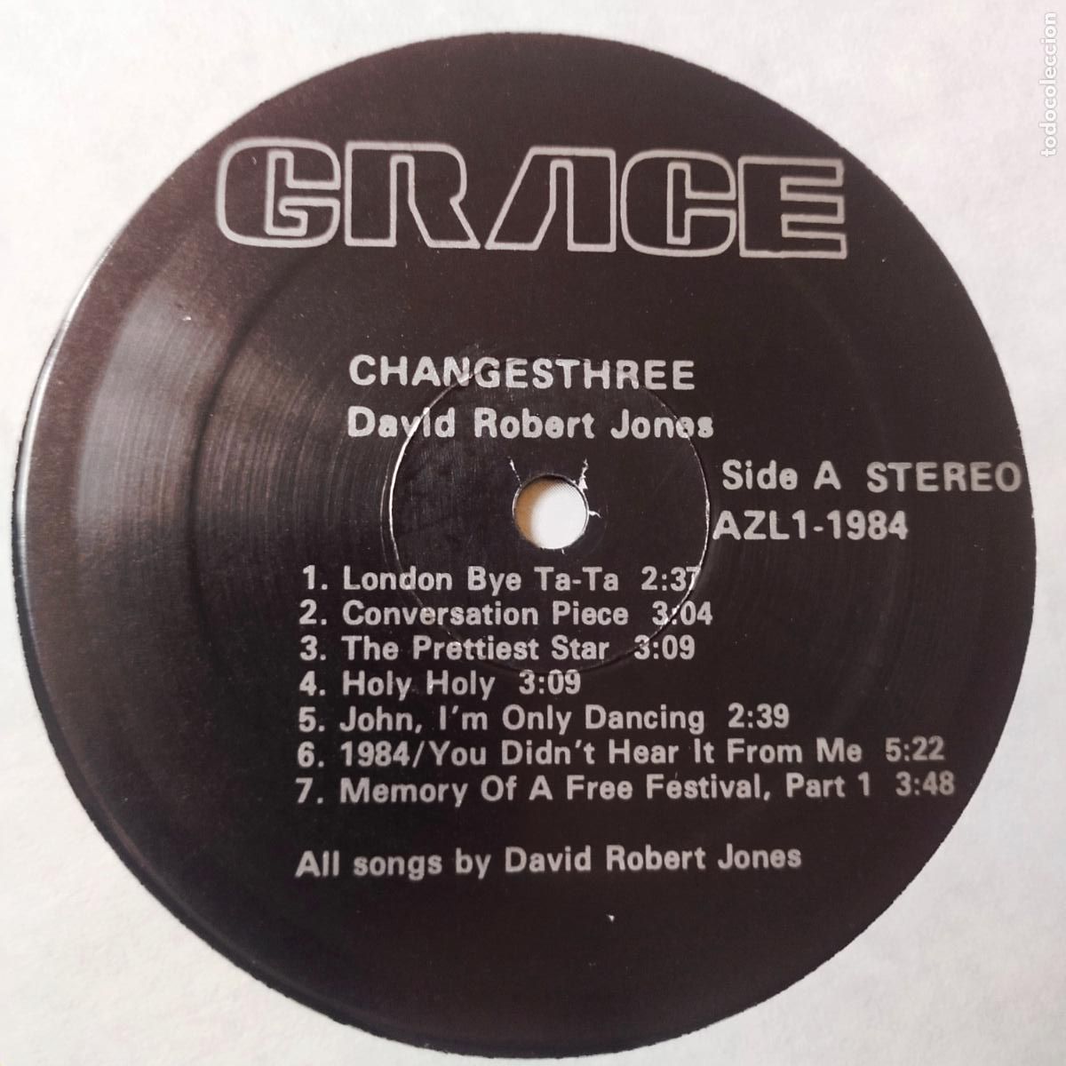 Discos de vinilo: DAVID BOWIE- DAVID ROBERT JONES- CHANGES THREE- USA LP 1983- COMO NUEVO. - Foto 3