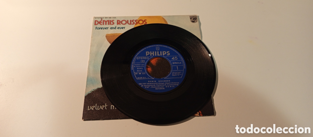 Discos de vinilo: DEMIS ROUSSOS SINGLE VINILO - Foto 3