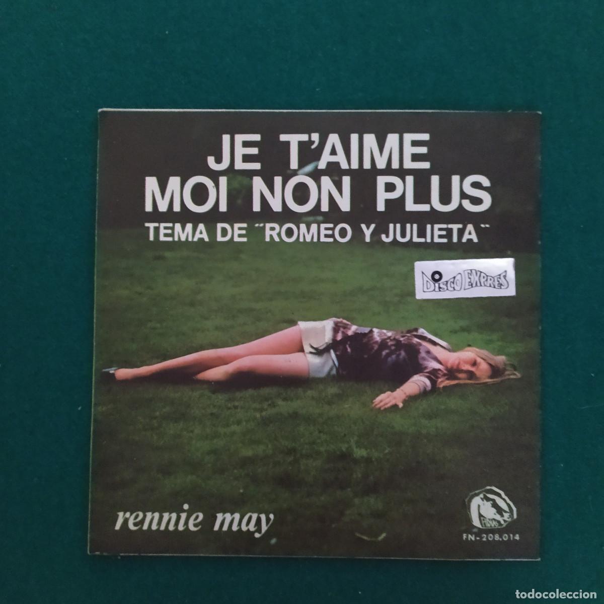 Discos de vinilo: Rennie May &ndash; Je Taime Moi Non Plus - Foto 1