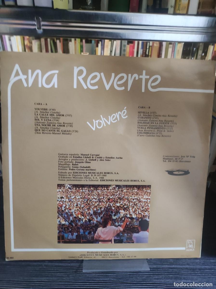 Discos de vinilo: Ana Reverte &ndash; Volver&eacute; - Foto 2