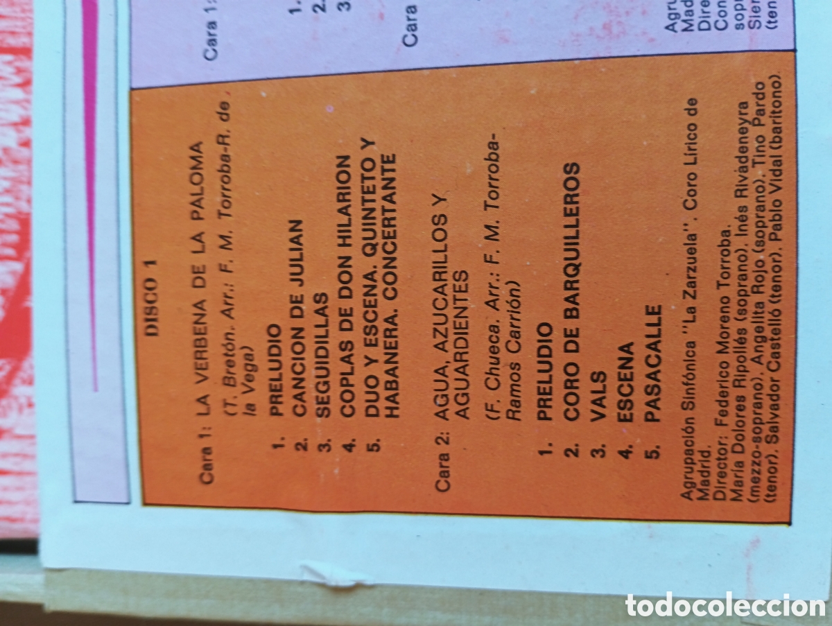 Discos de vinilo: Fiesta Mayor de la Zarzuela - Foto 9