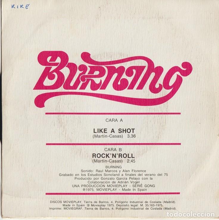 Discos de vinilo: Burning &ndash; Like A Shot (Como Un Estallido) - Foto 2