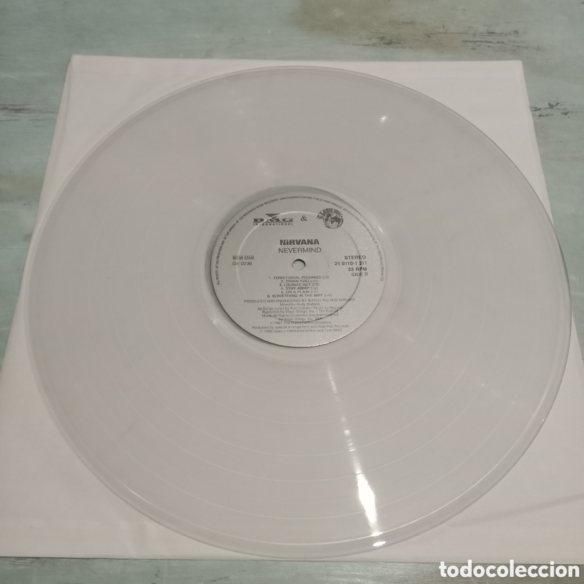 Discos de vinilo: NIRVANA - NEVERMIND - LP CLEAR TRANSLUCENT - Foto 8