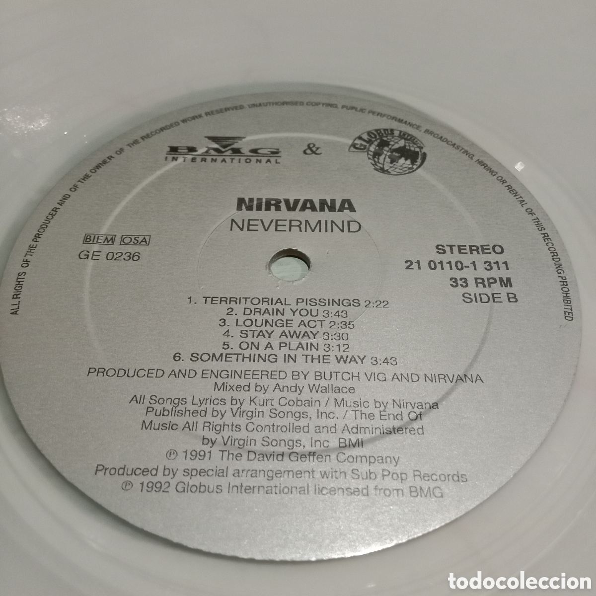 Discos de vinilo: NIRVANA - NEVERMIND - LP CLEAR TRANSLUCENT - Foto 9