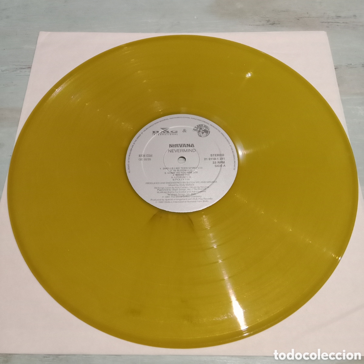 Discos de vinilo: NIRVANA - NEVERMIND - LP YELLOW TRANSLUCENT - Foto 6