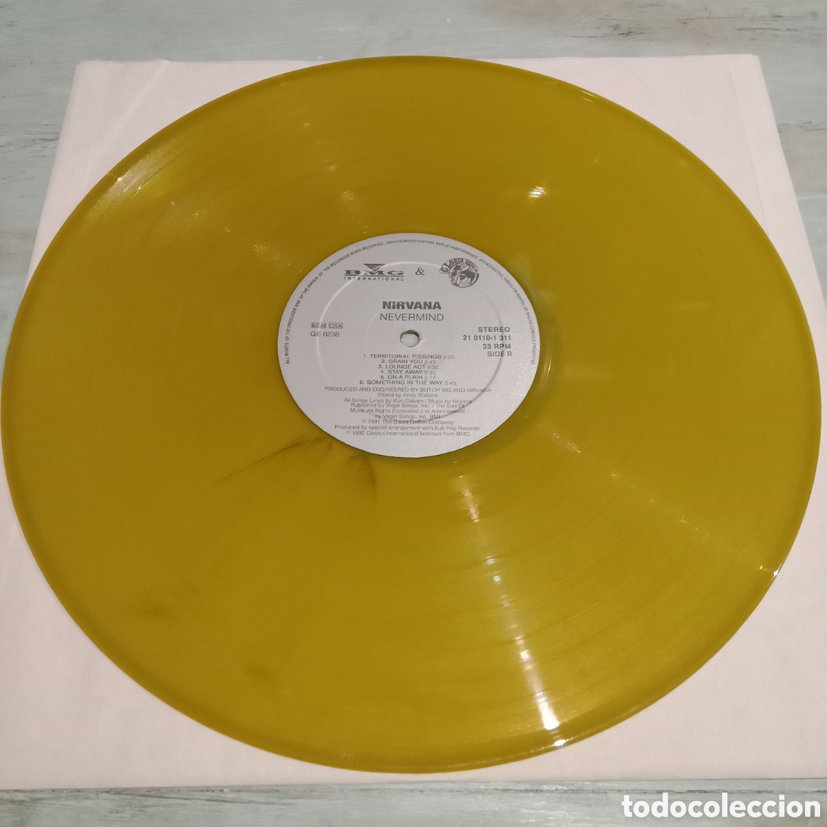 Discos de vinilo: NIRVANA - NEVERMIND - LP YELLOW TRANSLUCENT - Foto 8