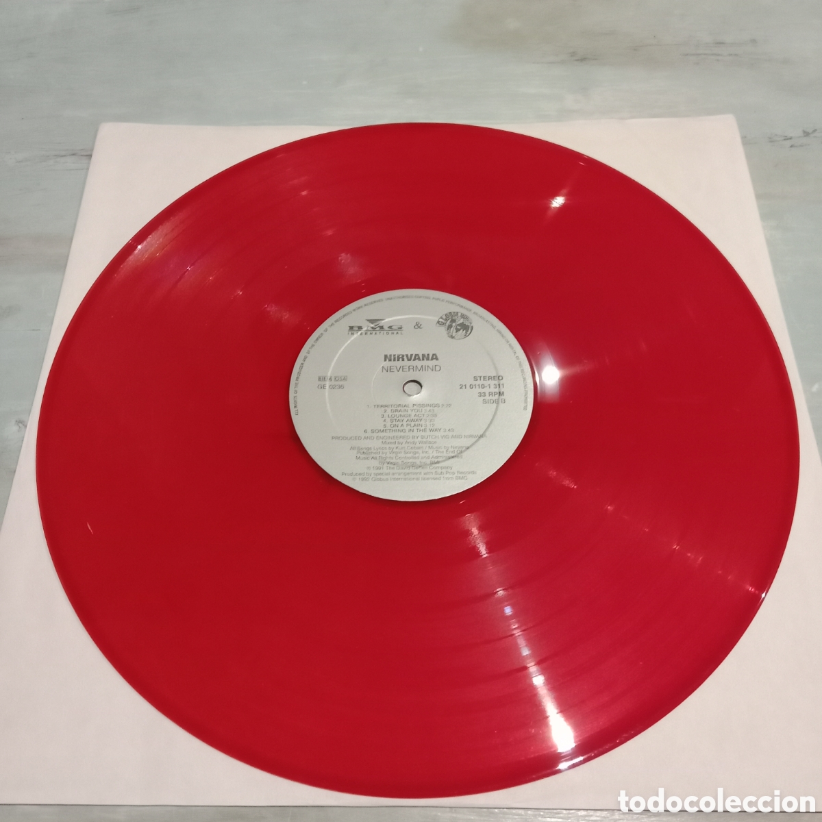 Discos de vinilo: NIRVANA - NEVERMIND - LP RED TRANSLUCENT - Foto 8