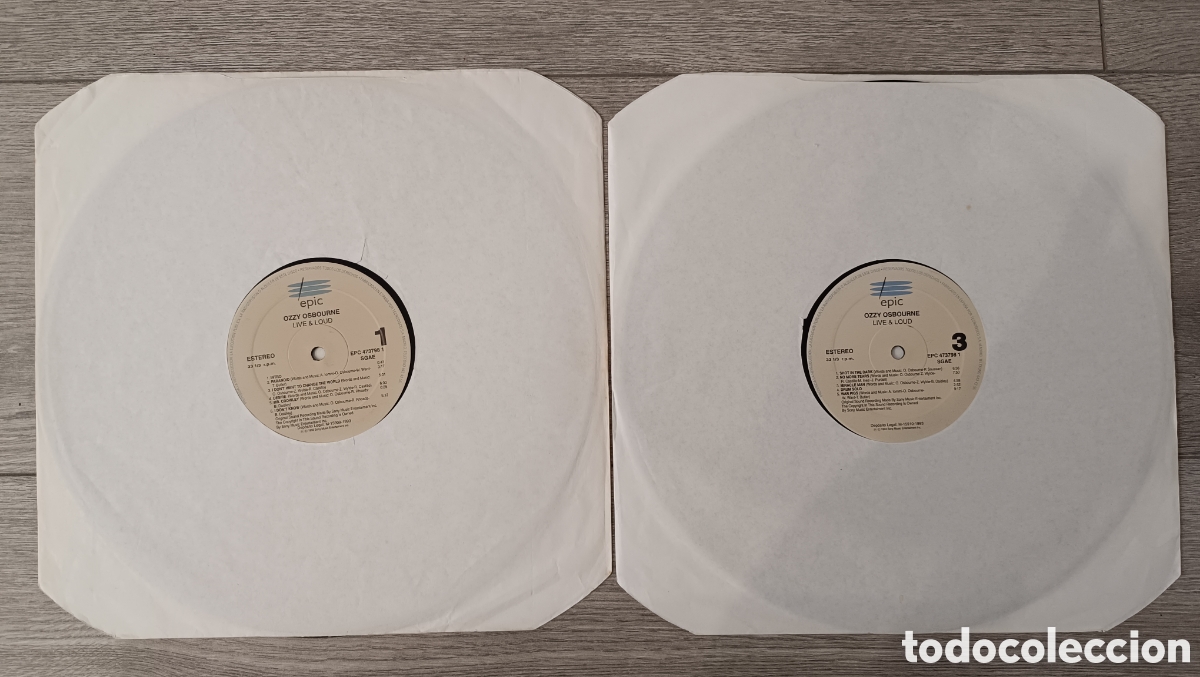 Discos de vinilo: Ozzy Osbourne Live and Loud 1993 - Foto 3