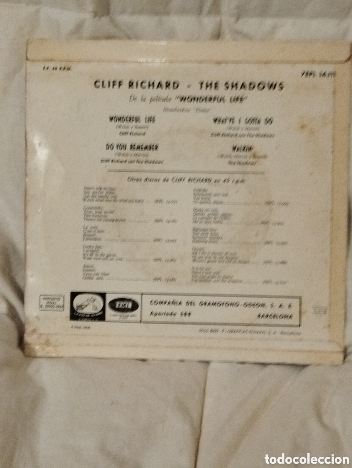 Discos de vinilo: CLIFF RICHARD AND THE SADOWS - Foto 2