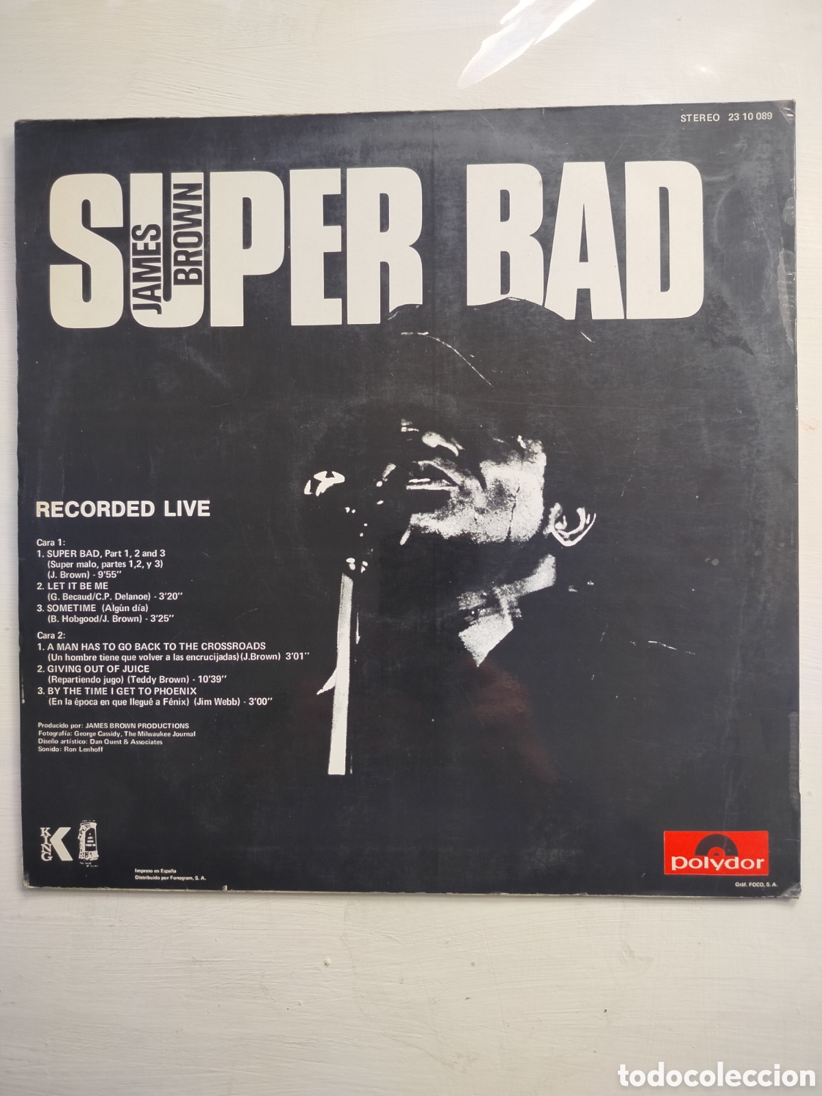 Discos de vinilo: James Brown LP Super Bad - Foto 2