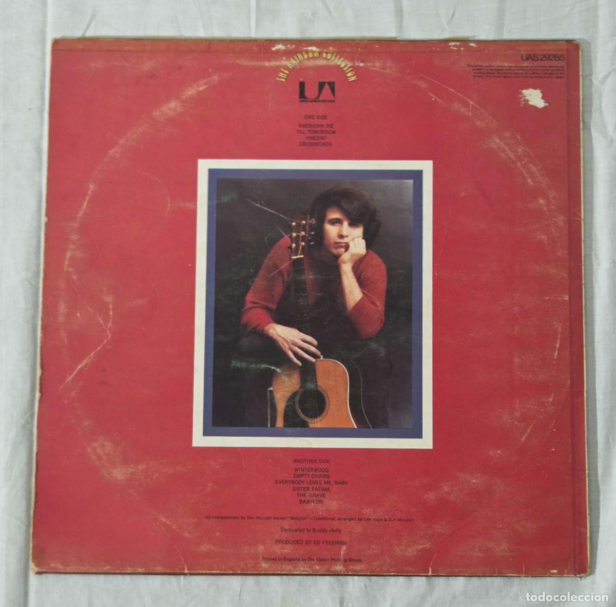 Discos de vinilo: LP Vinilo Don McLean, American Pie - Foto 3