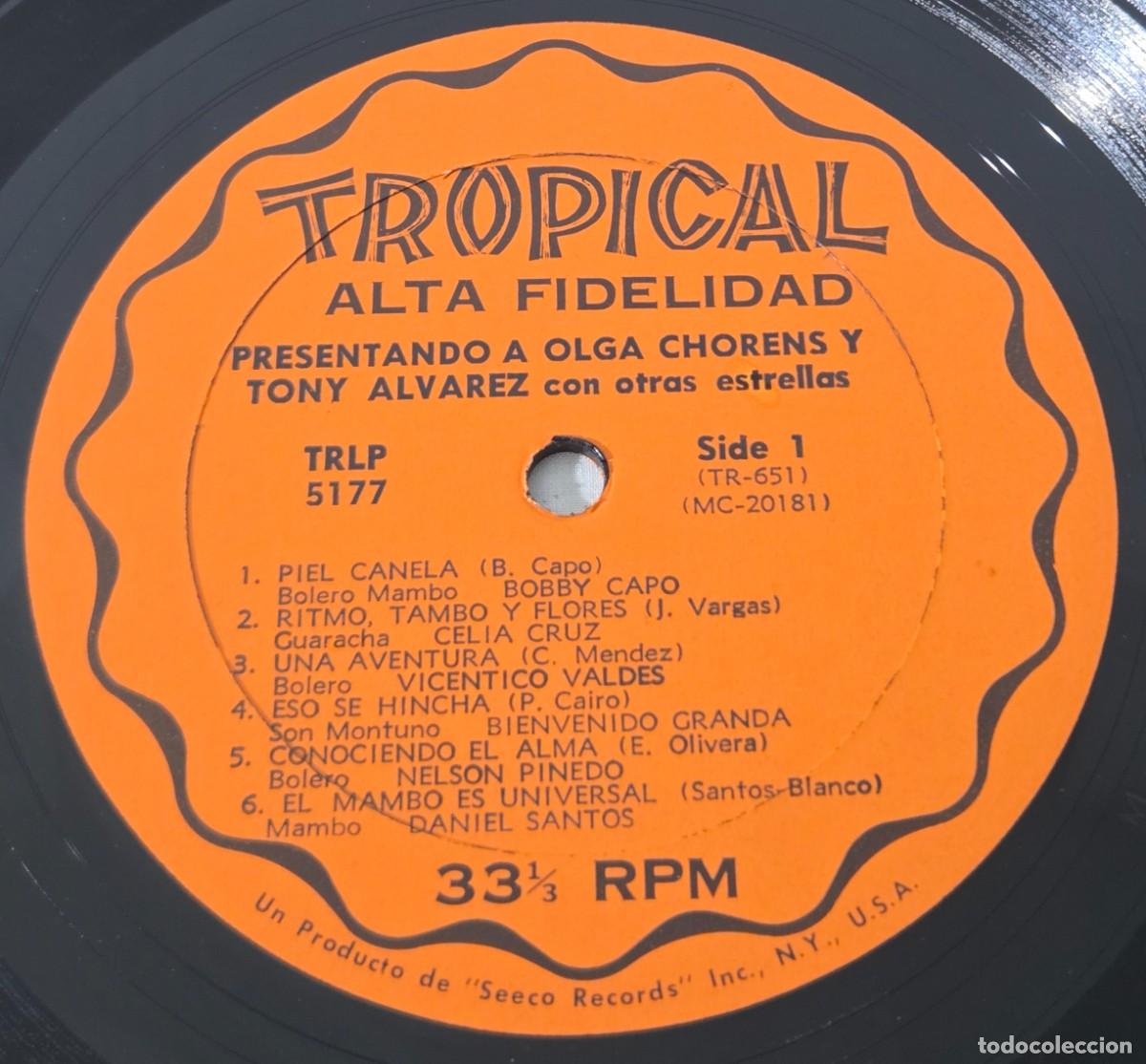 Discos de vinilo: LP Vinilo Presentando a Olga Chorens & Tony Alvarez - Foto 6