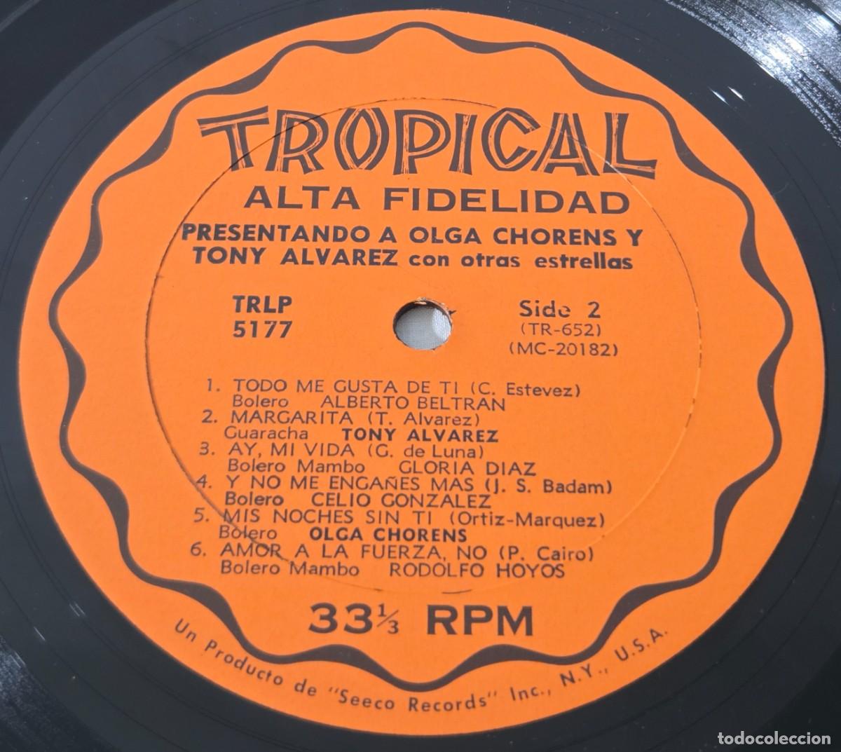 Discos de vinilo: LP Vinilo Presentando a Olga Chorens & Tony Alvarez - Foto 7