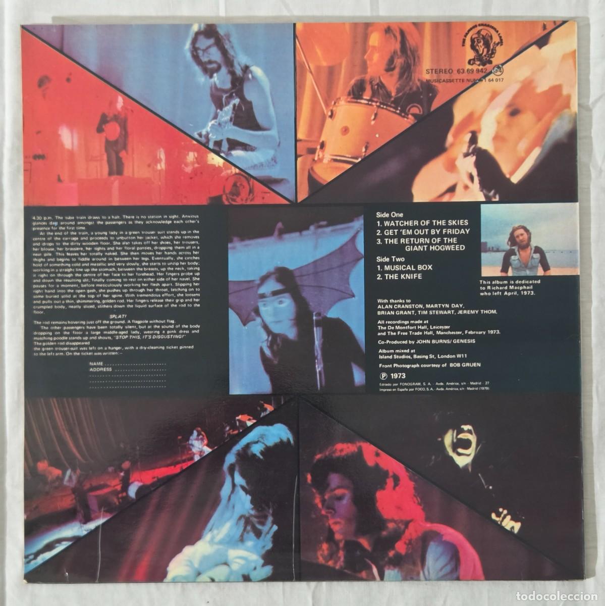 Discos de vinilo: LP Vinilo Genesis, Live - Foto 3