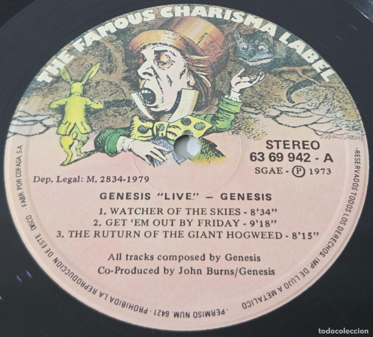 Discos de vinilo: LP Vinilo Genesis, Live - Foto 5