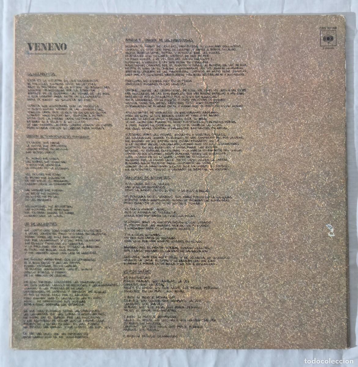 Discos de vinilo: LP Vinilo Veneno, 1977, Spain - Foto 3