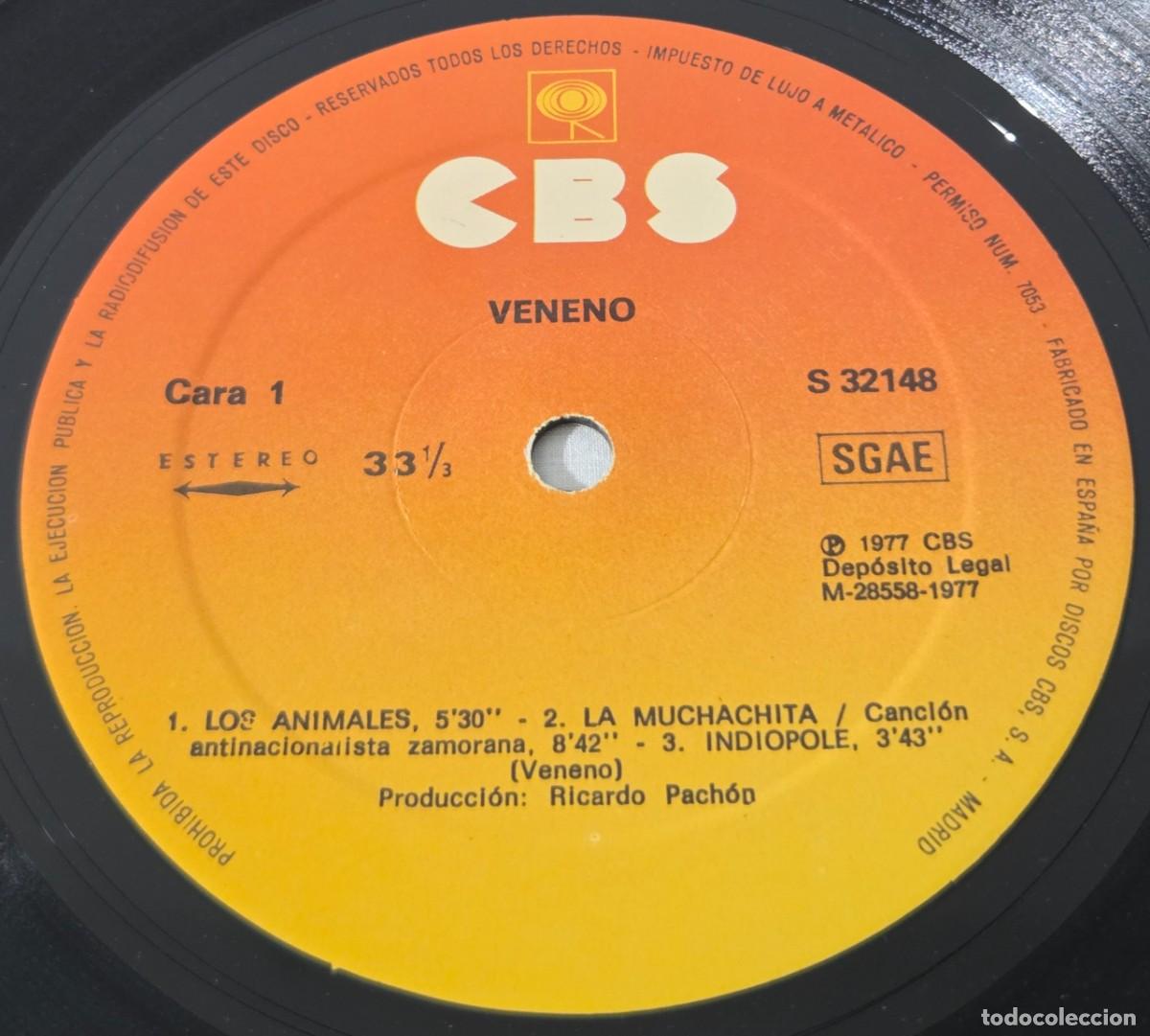 Discos de vinilo: LP Vinilo Veneno, 1977, Spain - Foto 6