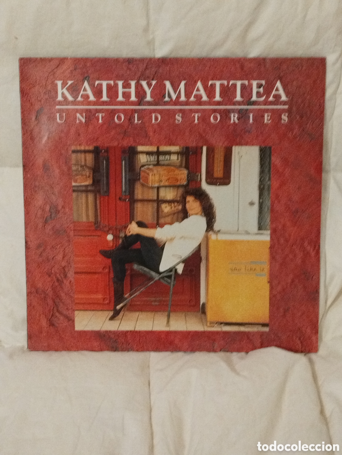 Discos de vinilo: KATHY MATTEA , UNTOLD STORIS 1990 - Foto 1