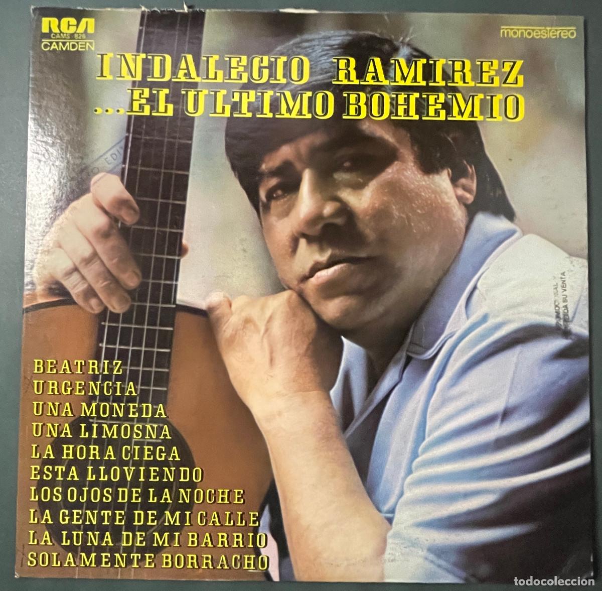 Discos de vinilo: INDALECIO RAMIREZ / &hellip;EL ULTIMO BOHEMIO / LP RCA 1976 / MEXICO - Foto 1