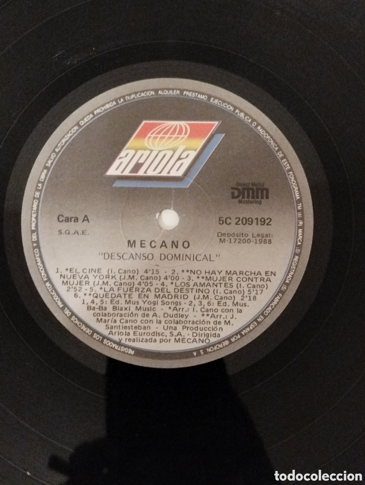 Discos de vinilo: MECANO , DESCANSO DOMINICAL - Foto 4