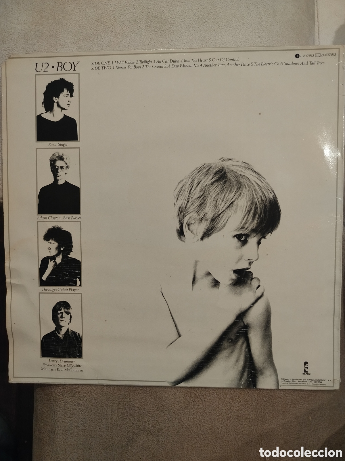 Discos de vinilo: U2 LP Boy 1983 Spain - Foto 2