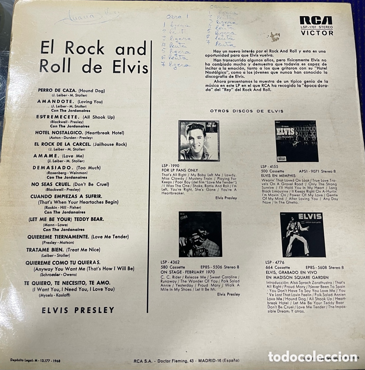 Discos de vinilo: Elvis Presley Perro de caza Y otras - Foto 2