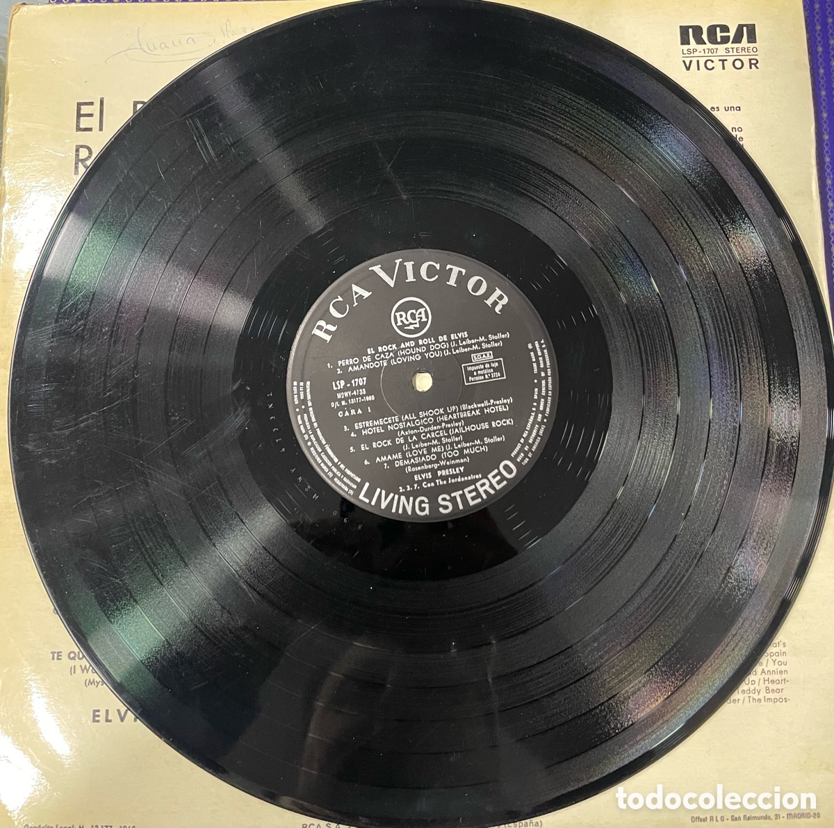 Discos de vinilo: Elvis Presley Perro de caza Y otras - Foto 3