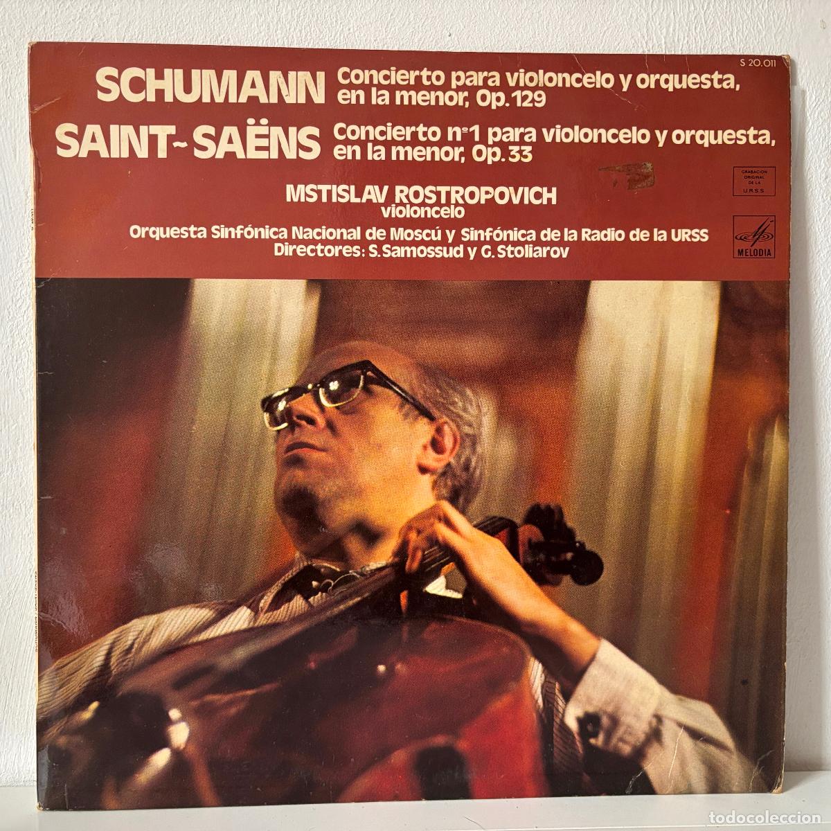 Discos de vinilo: Schumann. Saint-Sa&euml;ns. - Foto 1