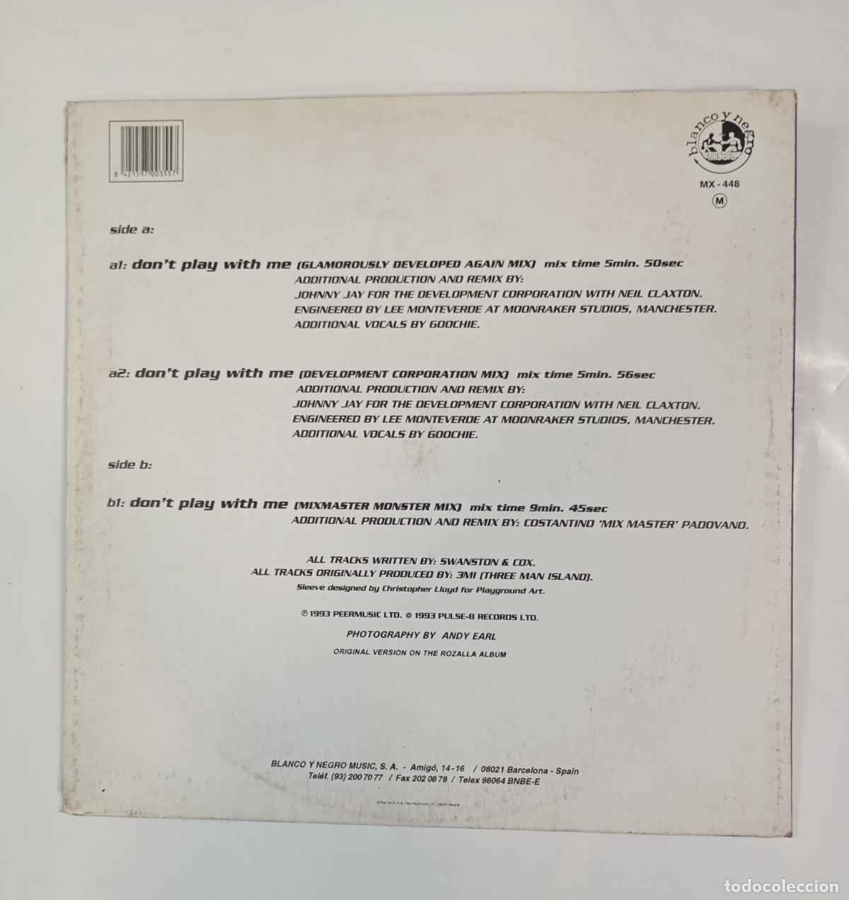 Discos de vinilo: ROZALLA. DONT PLAY WITH ME. MAXI-SINGLE. TDKDA44 - Foto 2