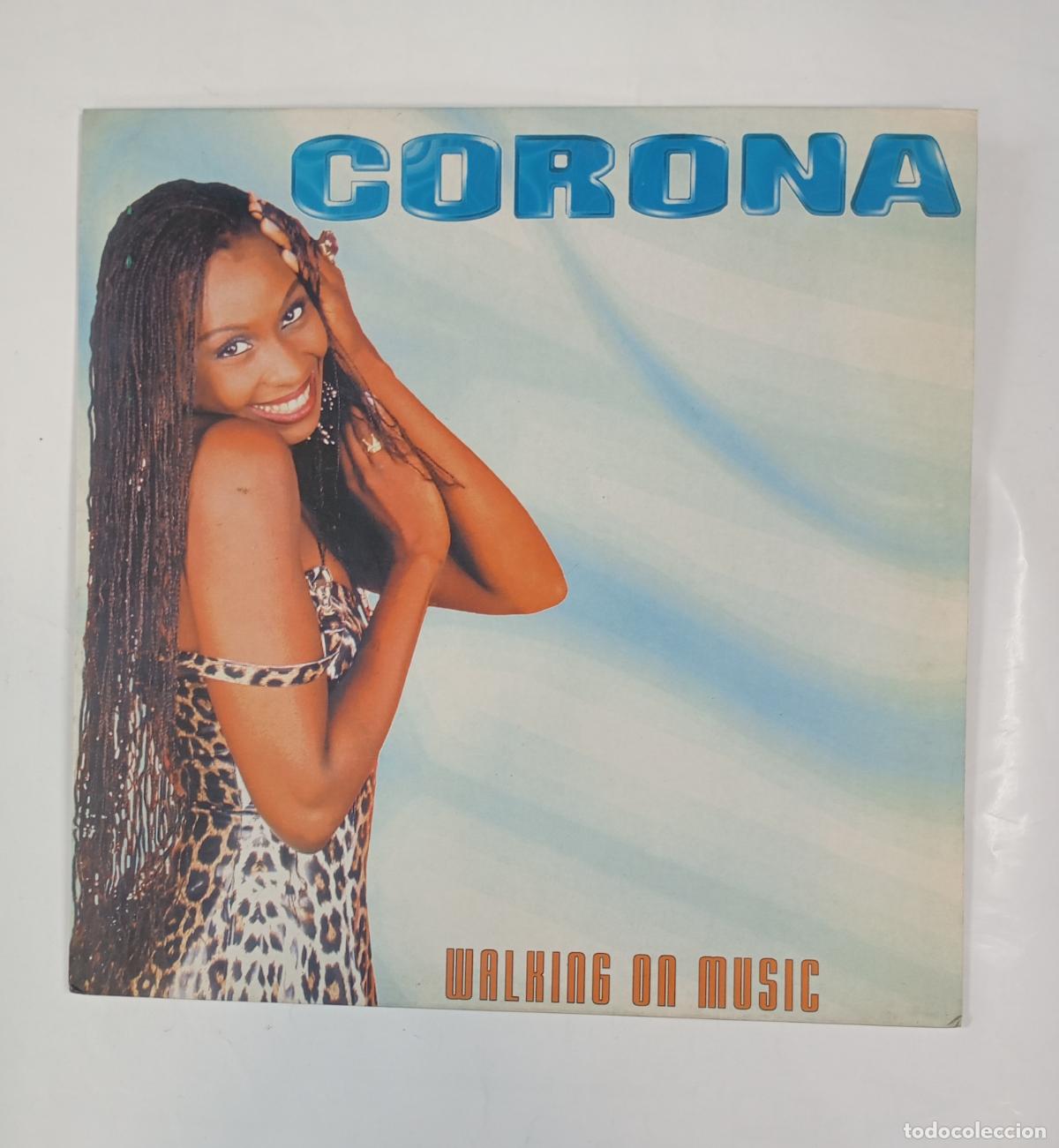 Discos de vinilo: Corona - Walking on Music. MAXI-SINGLE. TDKDA47 - Foto 1