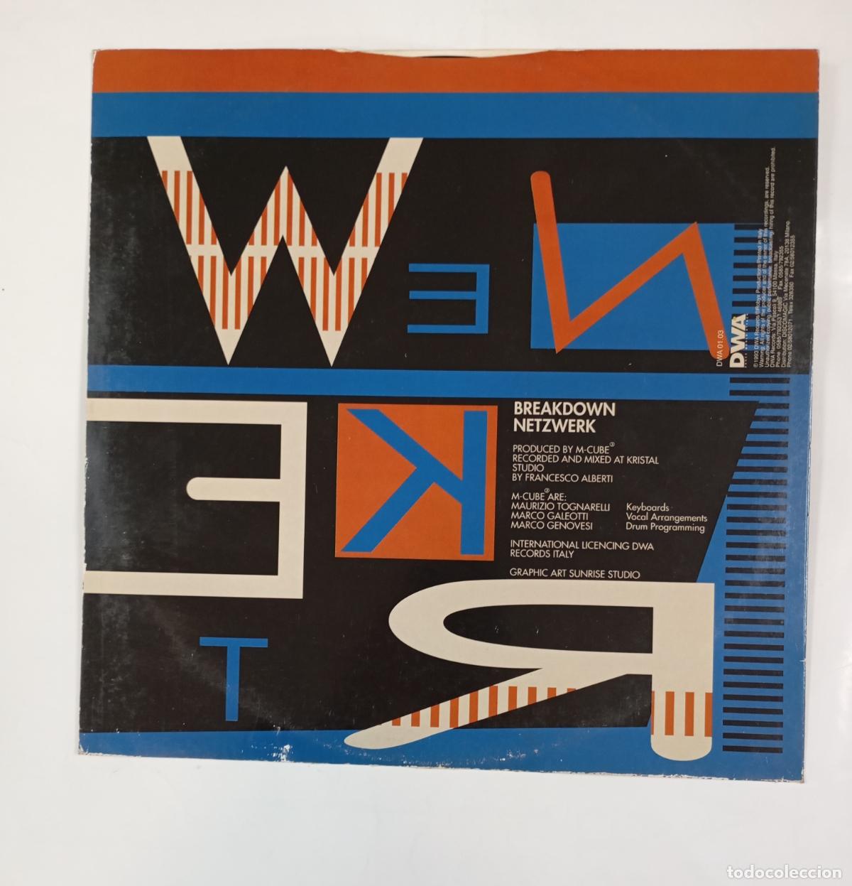 Discos de vinilo: NETZWERK. BREAKDOWN. MAXI-SINGLE. TDKDA47 - Foto 2