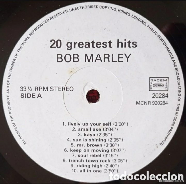 Discos de vinilo: Bob Marley Vinilo Greatest Hits - Foto 1